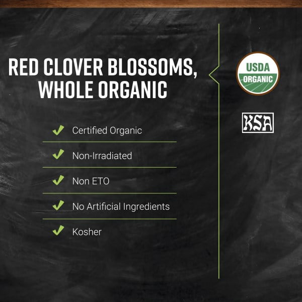 Flores de Trevo Vermelho Orgânico, 226 g (8 oz)