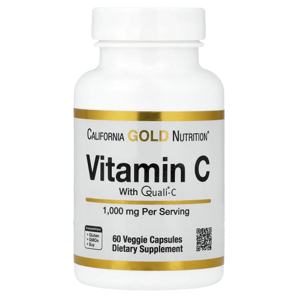 California Gold Nutrition, 维生素 C,Quali®-C,1,000 毫克,60 粒素食胶囊