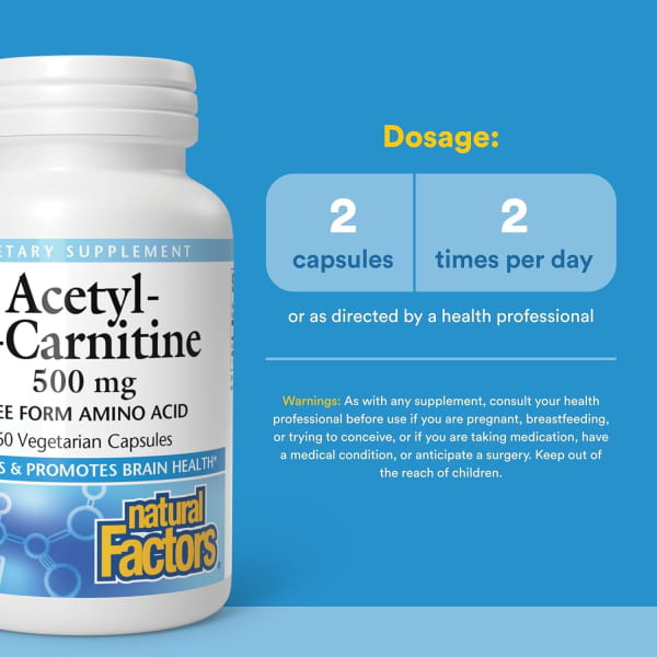 acetil l carnitina pareri Acetil-L-Carnitină, 500 mg, 60 capsule vegetariene lame Skincare effect:Repairing Metabolite Changes during the