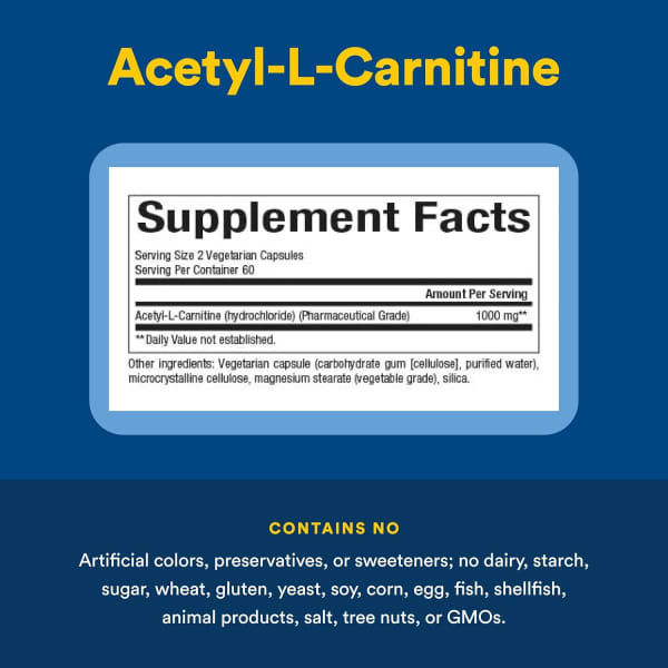 acetil l-carnitina contraindicaciones Acetil-L-carnitina, 500 mg, 120 cápsulas vegetales GHK-Cu Peptid in der Immunity and Antioxidant Item Type:Liquid