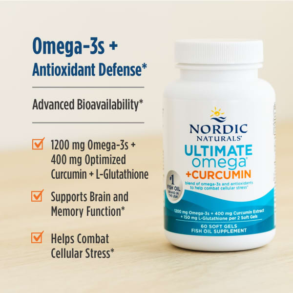 omega 3 glutathione Ultimate Omega® + Curcumin, 60 Soft Gels Weekly B12 Injections Why ssp SIZE:30mL