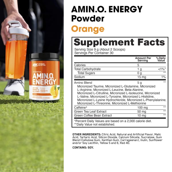 Essential Amin.O. Energy®, Orange, 9.5 oz (270 g)
