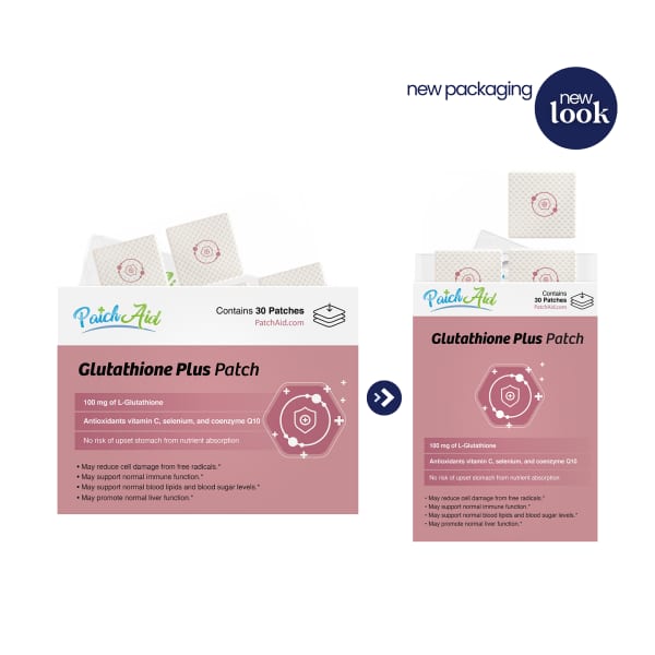 iron and glutathione Plus Patch, 30 Patches The Science Behind the In Vitro Research Quantity:2boxes each