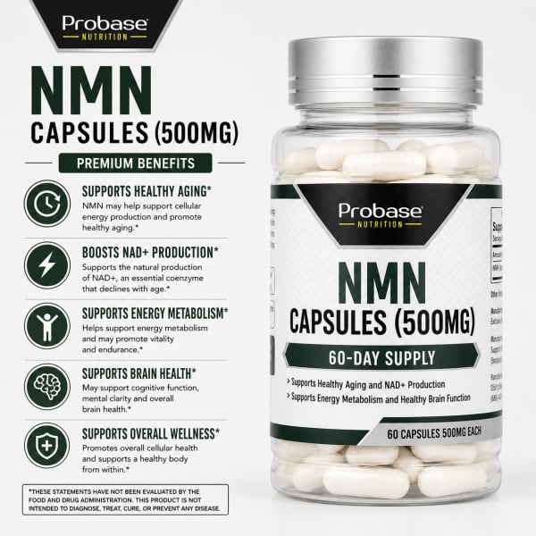 NMN（ニコチンアミドモノヌクレオチド）、500mg、60粒