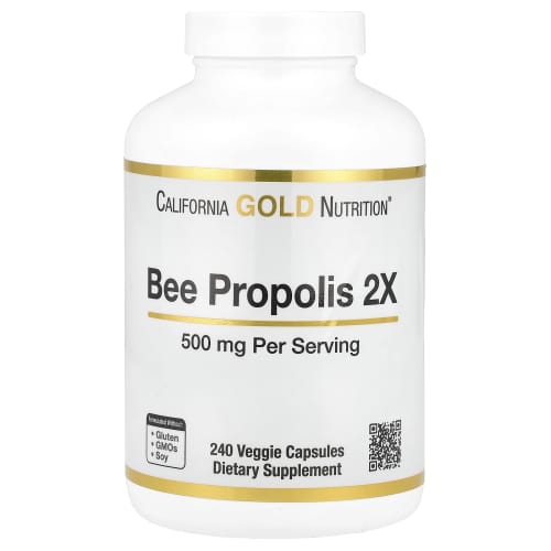California Gold Nutrition Bee Propolis 2X, 500 mg