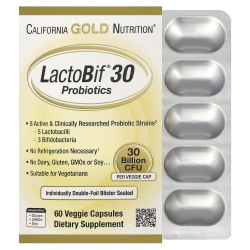 California Gold Nutrition LactoBif 30 Billion CFU