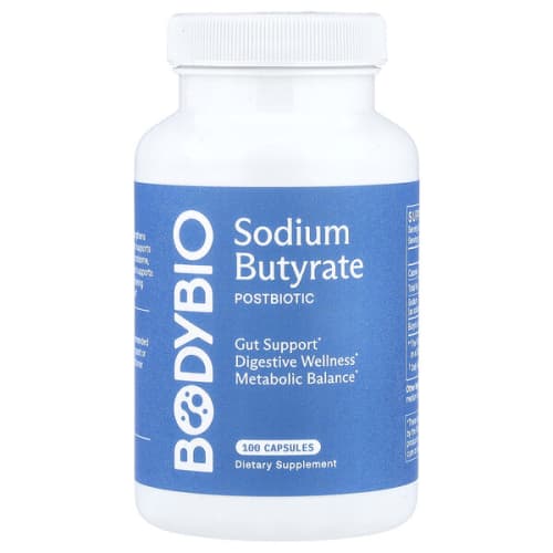 BodyBio Butyrate (Tributyrin), 100 softgels