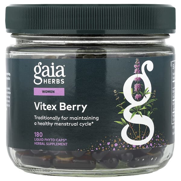 Gaia Herbs Vitex Berry (Chasteberry), 60 veg caps