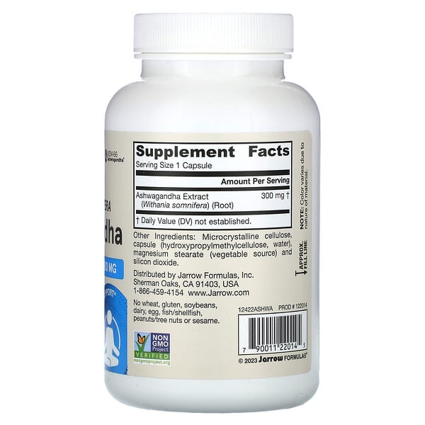 Jarrow Formulas Ashwagandha KSM-66, 120 veg capsules, view 3