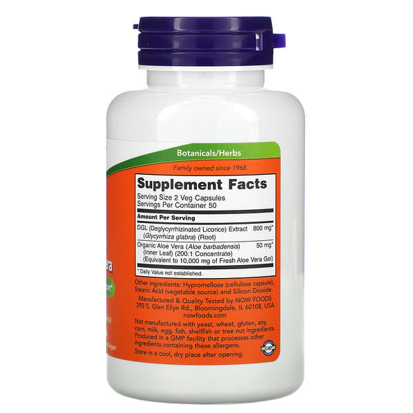 Now Foods DGL Licorice 400mg, 100 chewables, view 2