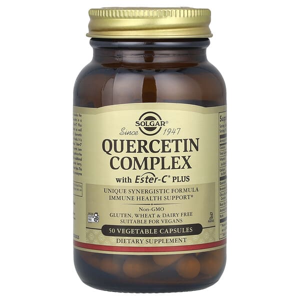 Solgar Quercetin Complex with Bromelain, 100 veg capsules