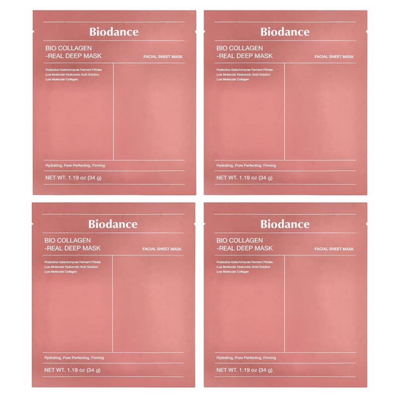 Biodance, Bio Collagen Real Deep Beauty Mask, 4 Sheets, 1.19 oz (34 g) Each