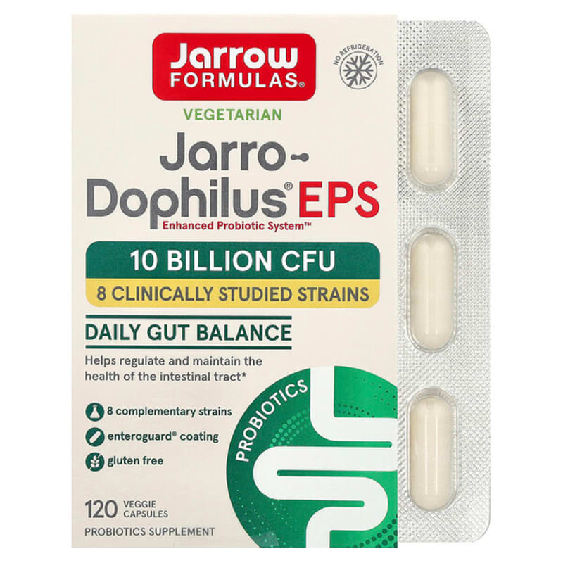 Jarrow Formulas, Jarro-Dophilus® EPS, 120 Veggie Caps (5 Billion CFU per Capsule)