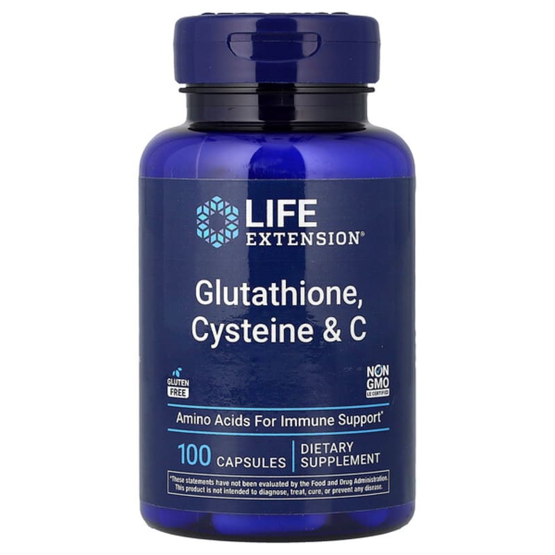 Life Extension, Glutathione, Cysteine & C, 100 Capsules