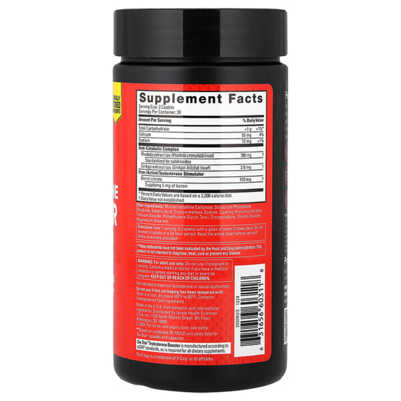 SIXSTAR, Testosterone Booster, 60 Caplets