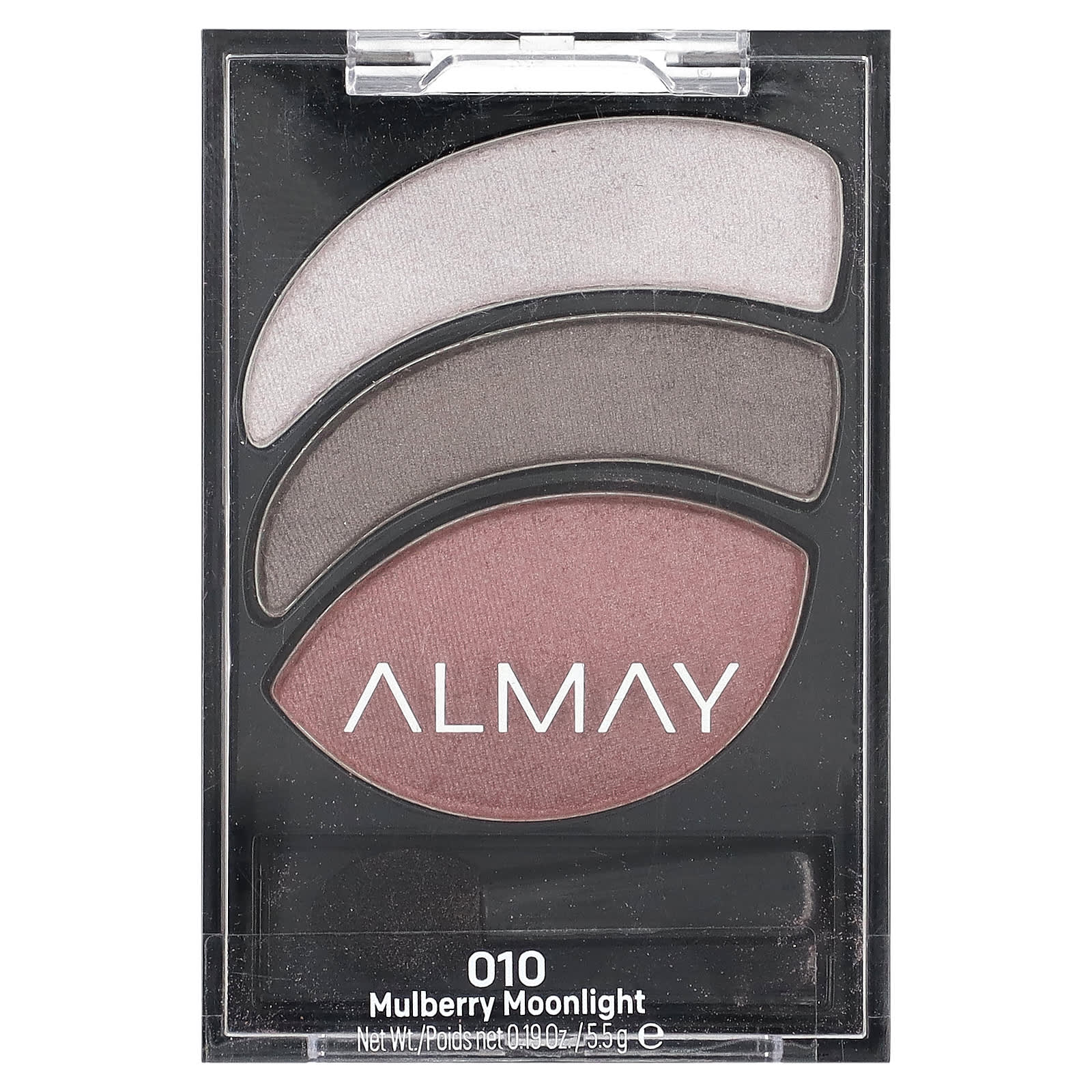 Almay, Eye Trios, дымчатые тени для век, оттенок 010 шелковица и Лунный свет, 5,5 г (0,19 унции)