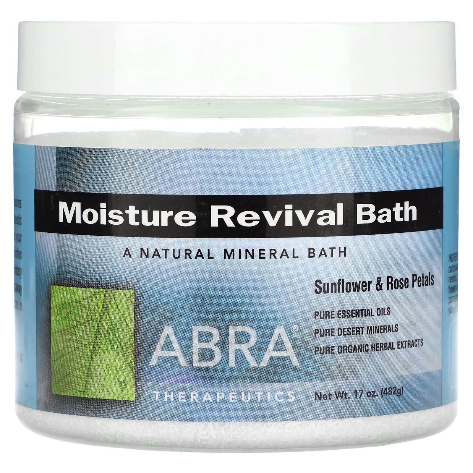 Abra Therapeutics, Moisture Revival Bath, подсолнух и лепестки роз, 482 г (17 унций)