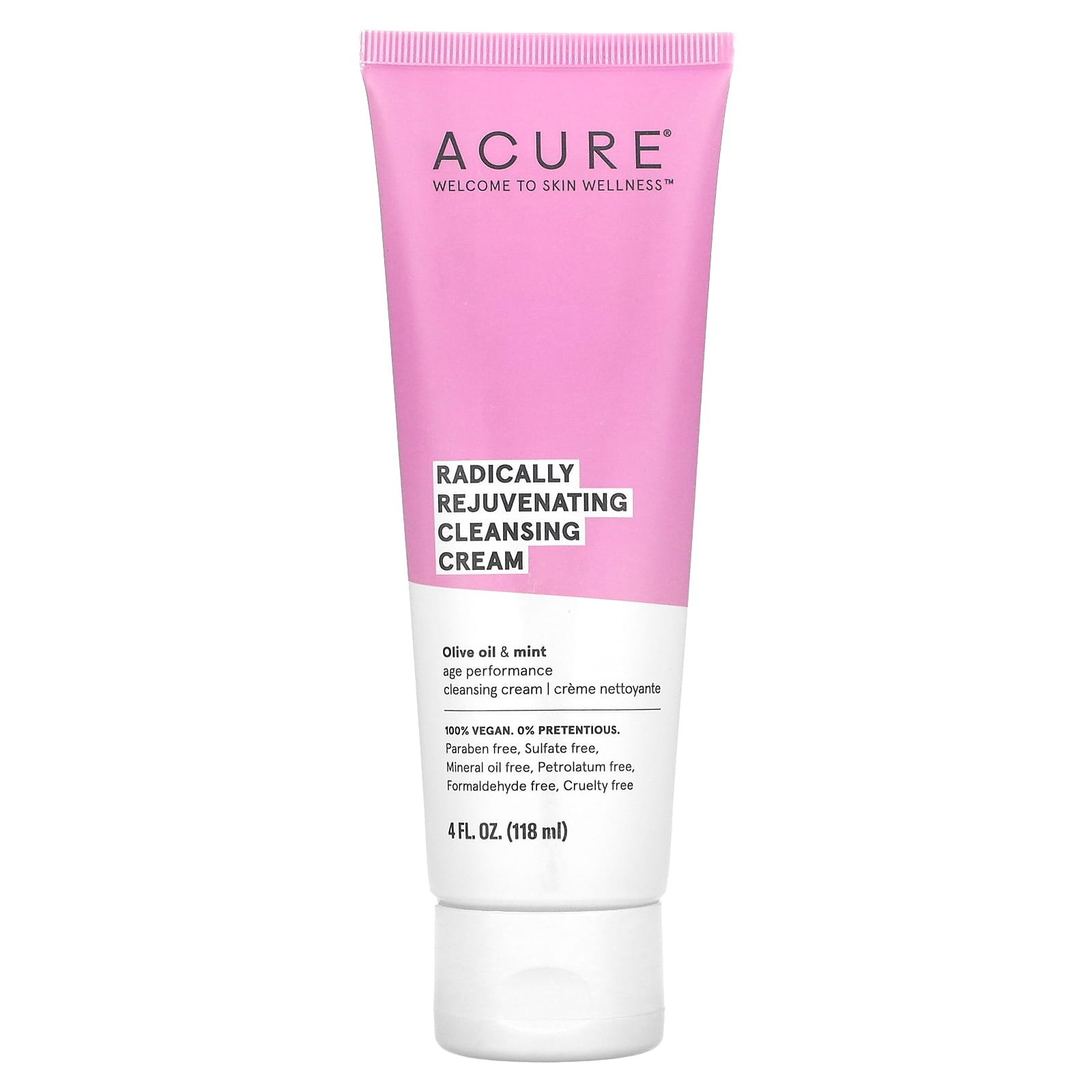 ACURE, Radically Rejuvenating, очищающий крем, 118 мл (4 жидк. унции)
