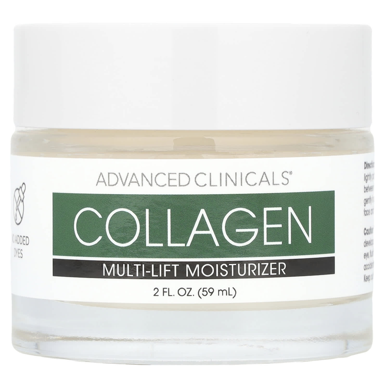 Advanced Clinicals, Plant Based Collagen, Multi-Lift Moisturizer, 2 fl oz (59 ml)