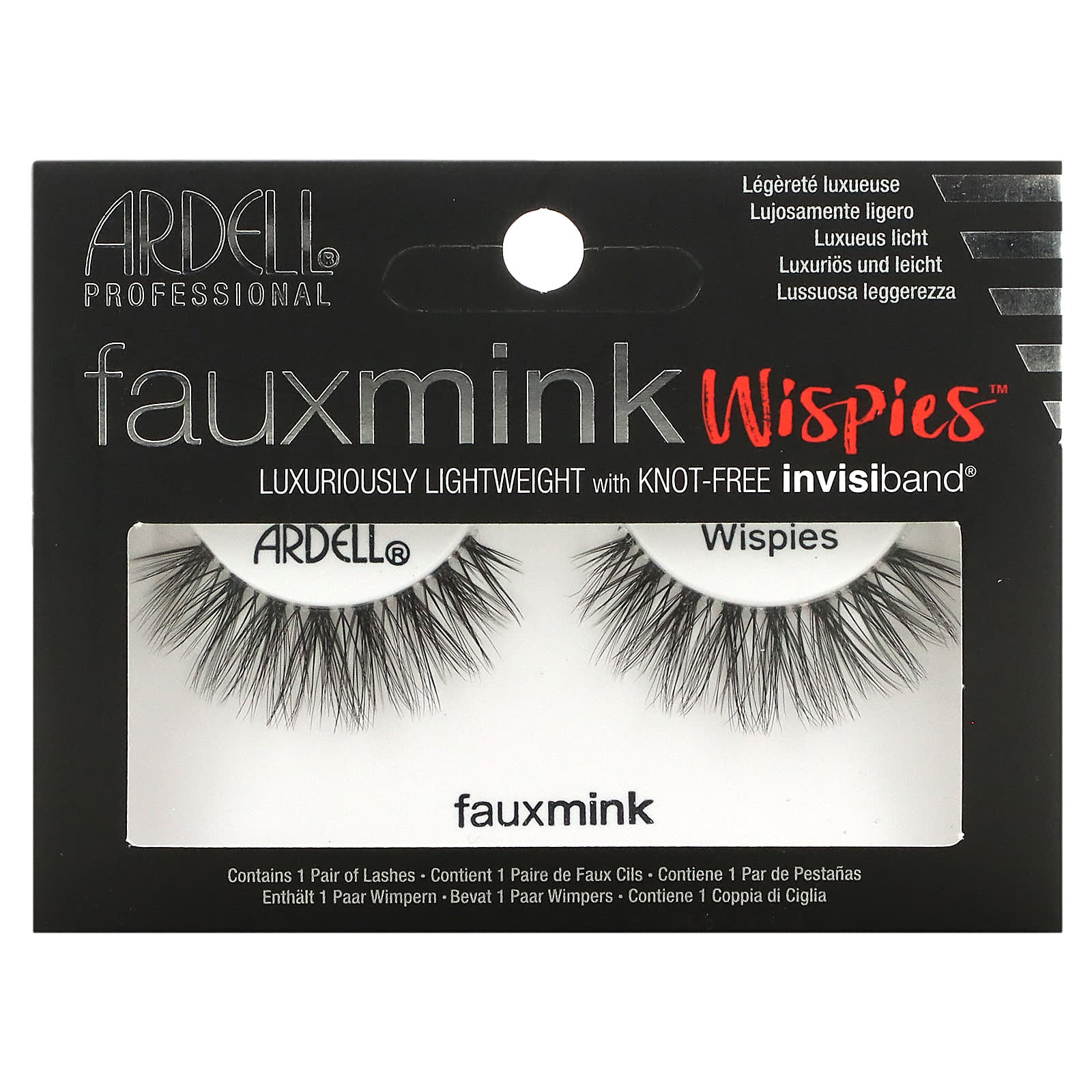 Ardell, Faux Mink, накладные ресницы Wispies, 1 пара