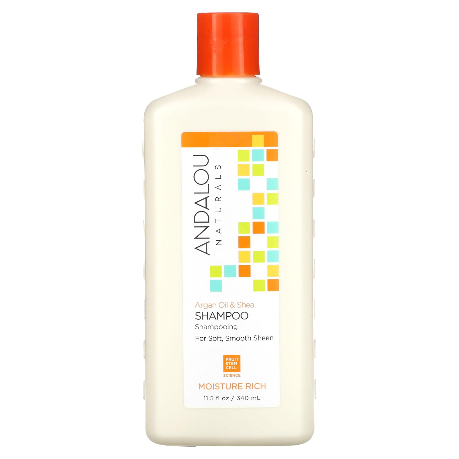 Andalou Naturals, Шампунь, глубокое увлажнение, для мягкости, гладкости и блеска, «Аргановое масло и масло ши», 340 мл (11,5 жидк. унций)