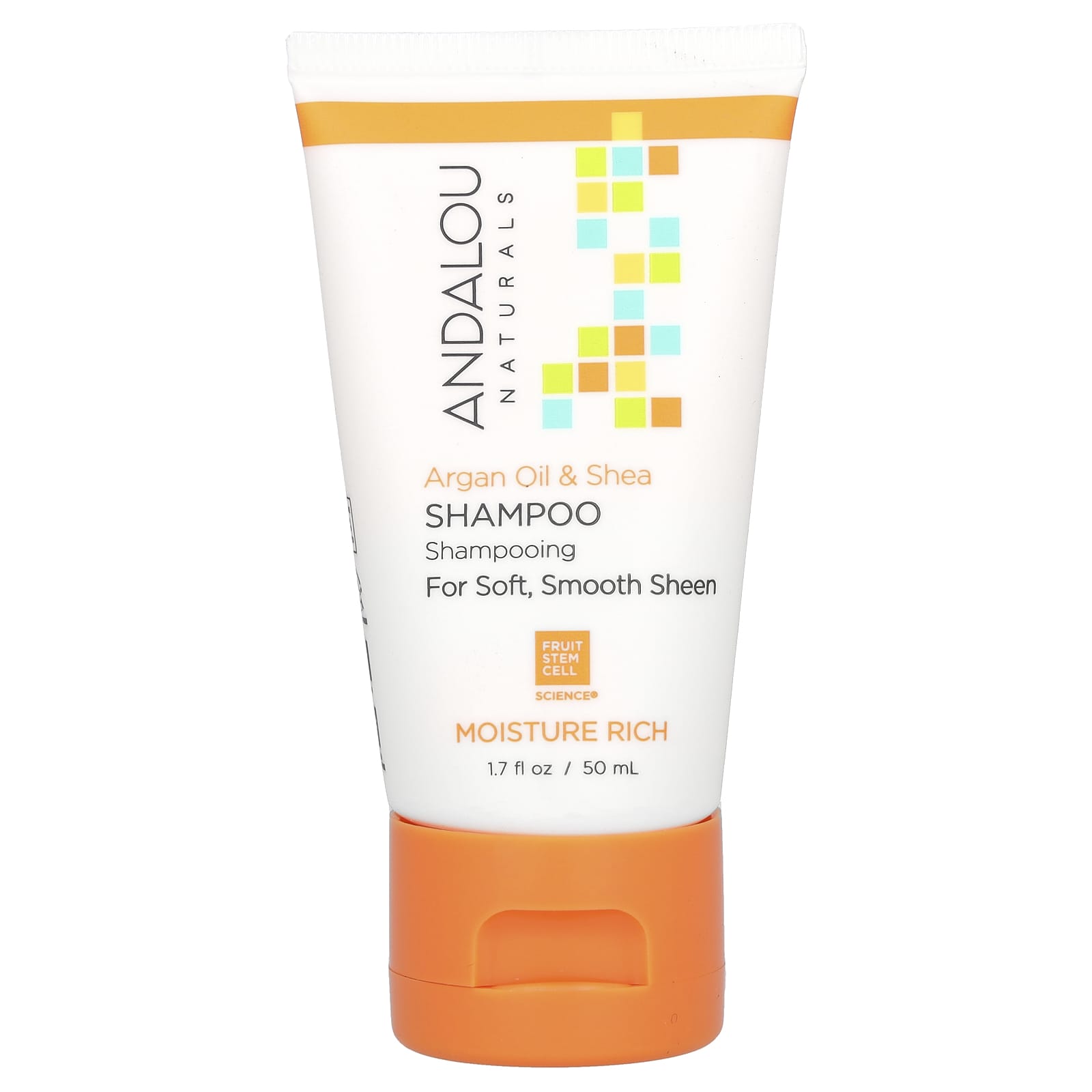 Andalou Naturals, шампунь, аргановое масло и ши, 50 мл (1,7 жидк. унции)