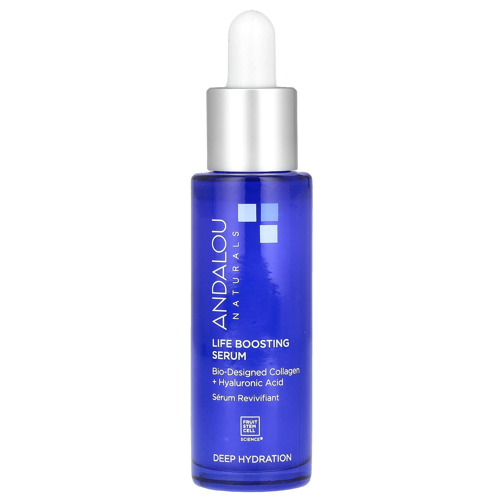 Andalou Naturals, Life Boosting Serum, коллаген с биологическим дизайном и гиалуроновая кислота, 1 жидкая унция (30 мл)