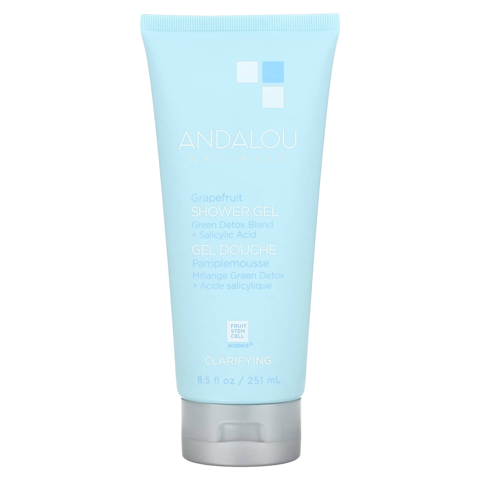 Andalou Naturals, гель для душа с грейпфрутом, очищающий, 251 мл (8,5 жидк. унции)