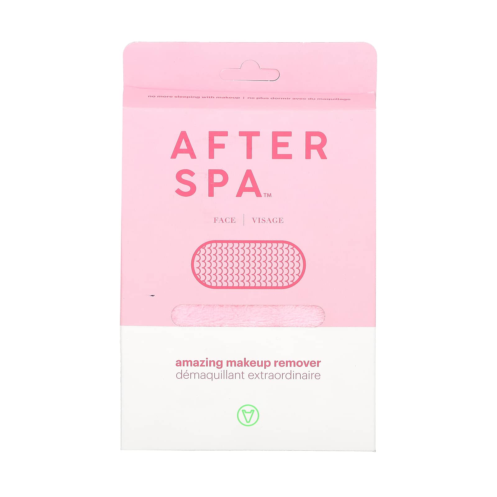 AfterSpa, Amazing Makeup Remover, Pink, 1 Cloth