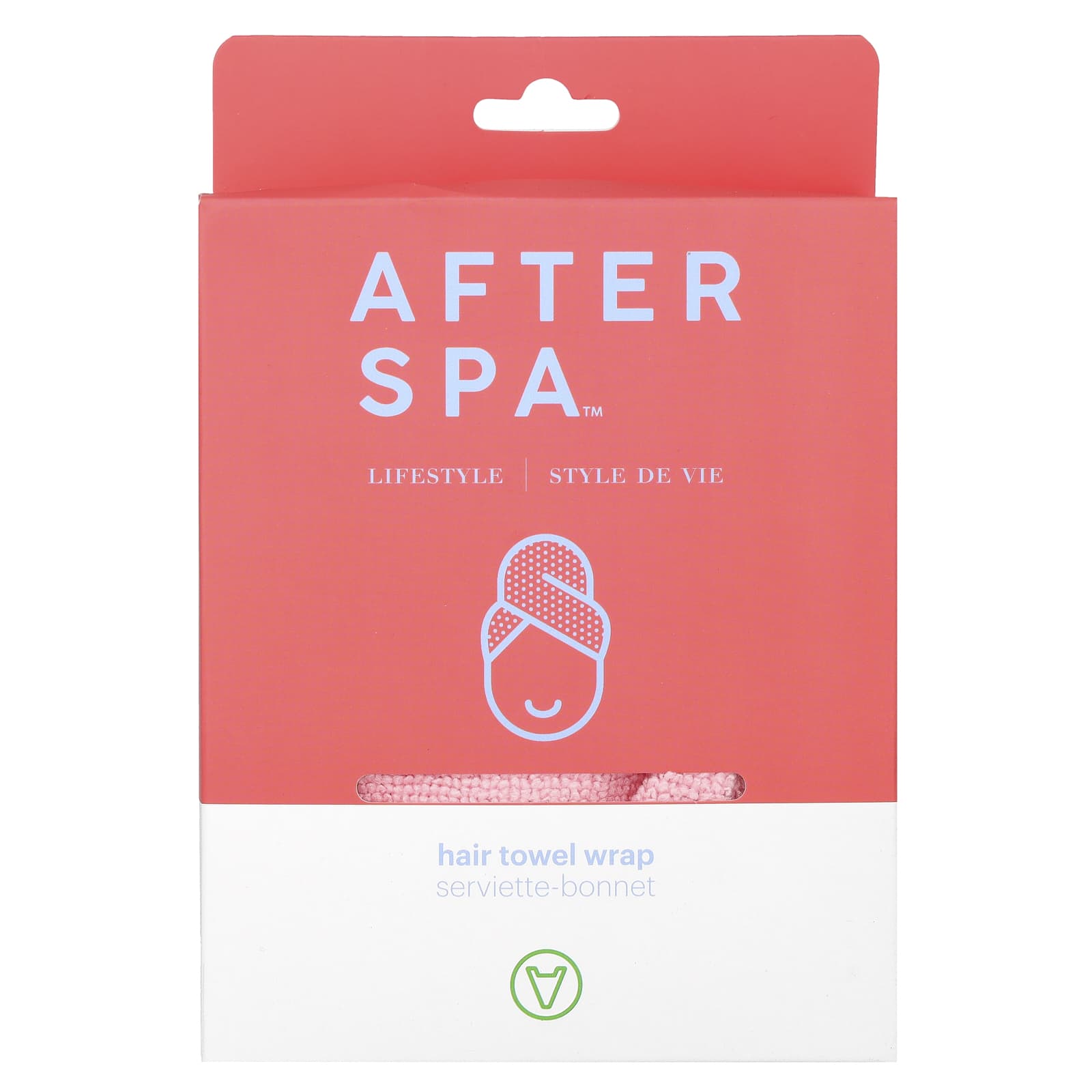 AfterSpa, полотенце для волос, розовое, 1 шт.