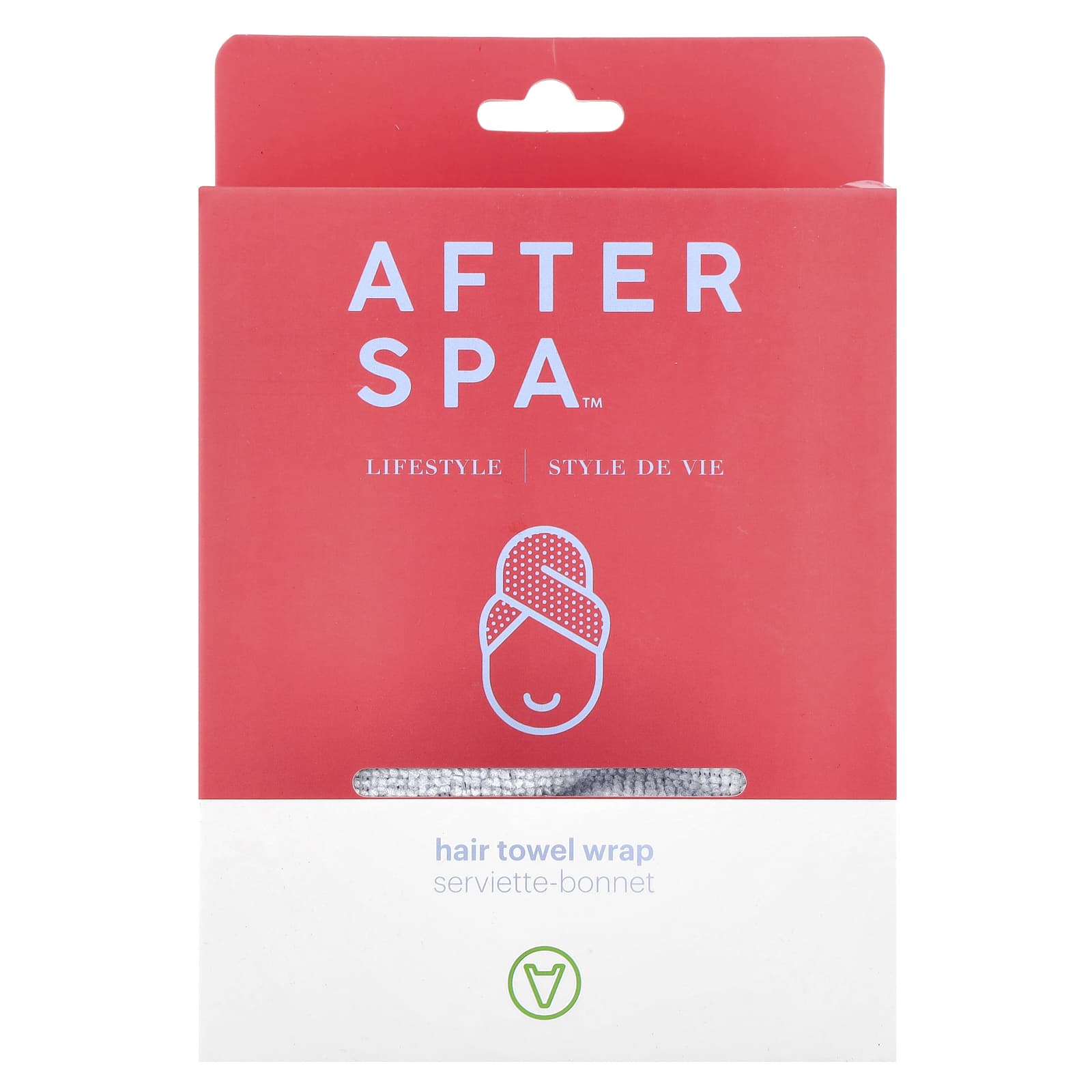 AfterSpa, полотенце для волос, розовое, 1 шт.