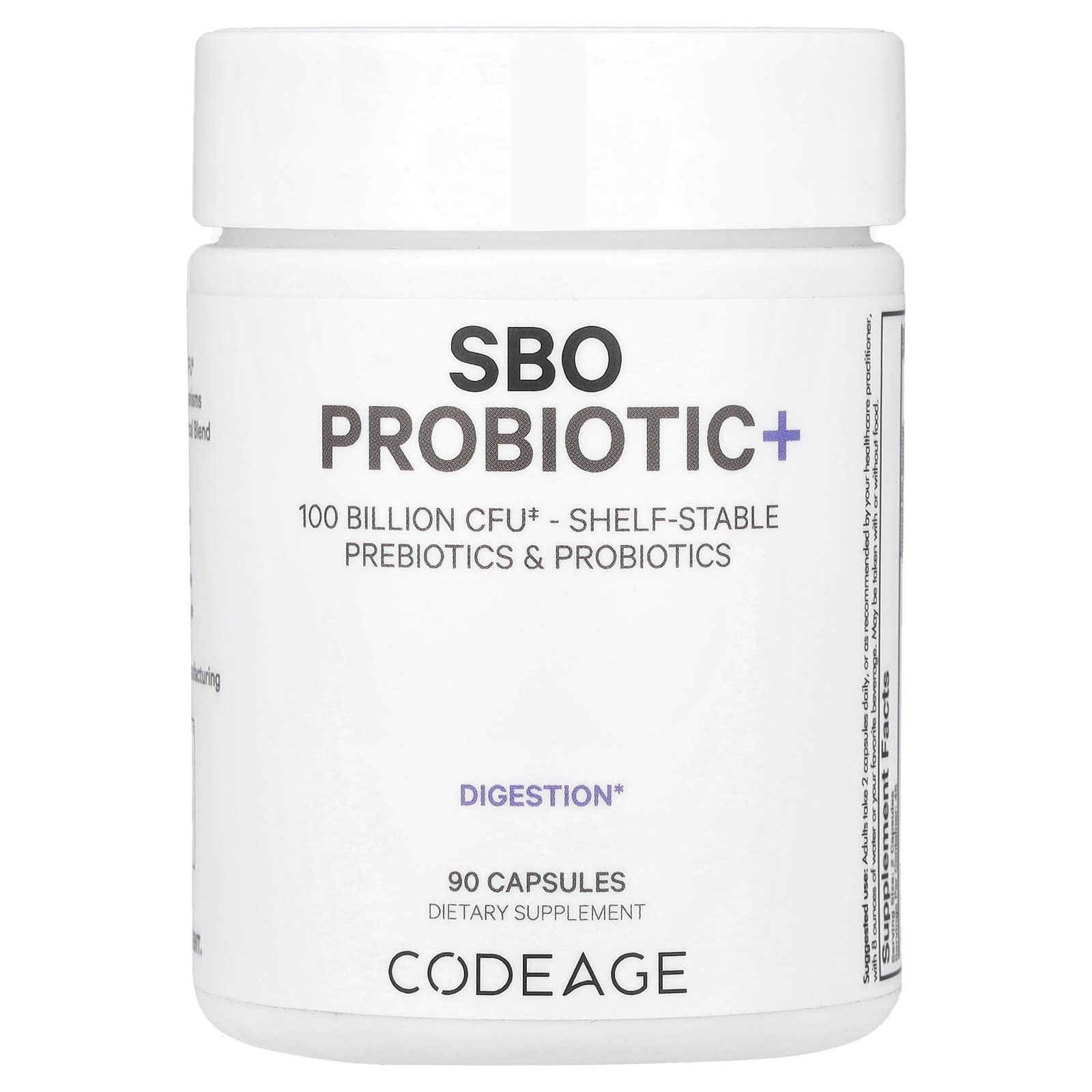 Codeage, SBO Probiotic +, 90 капсул