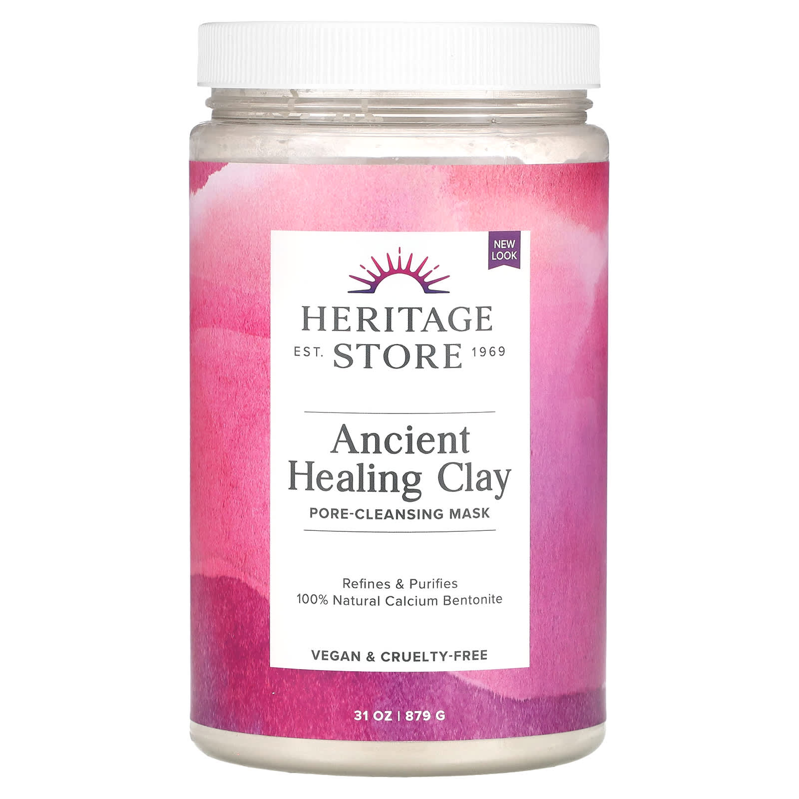 Heritage Store, Ancient Healing Clay, маска для очищения пор, 879 г (31 унция)