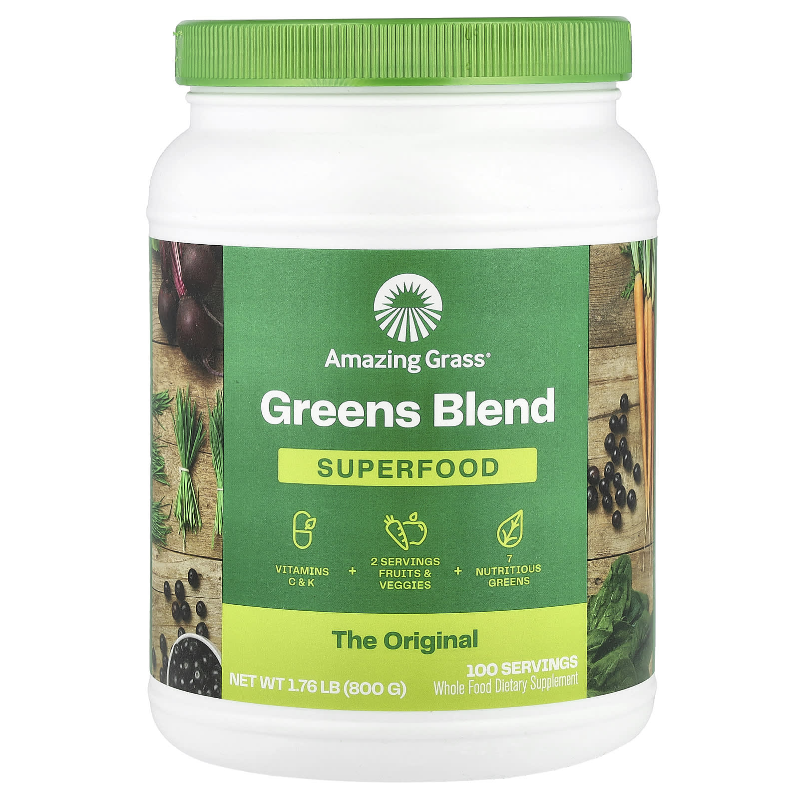 Amazing Grass Green Superfood The Original 800 г 282 унции 13190₽
