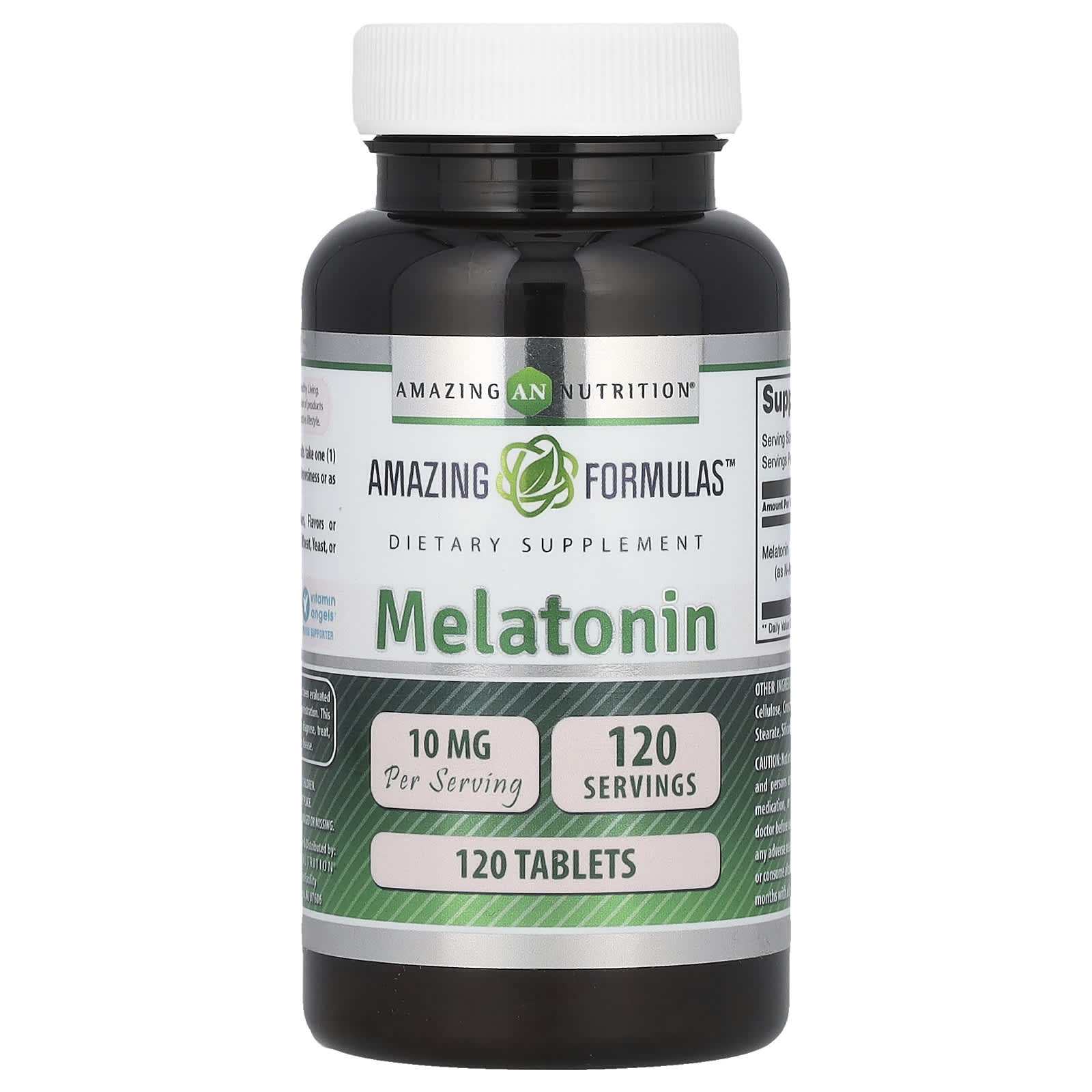 Amazing Nutrition, Мелатонин, 10 мг, 120 таблеток