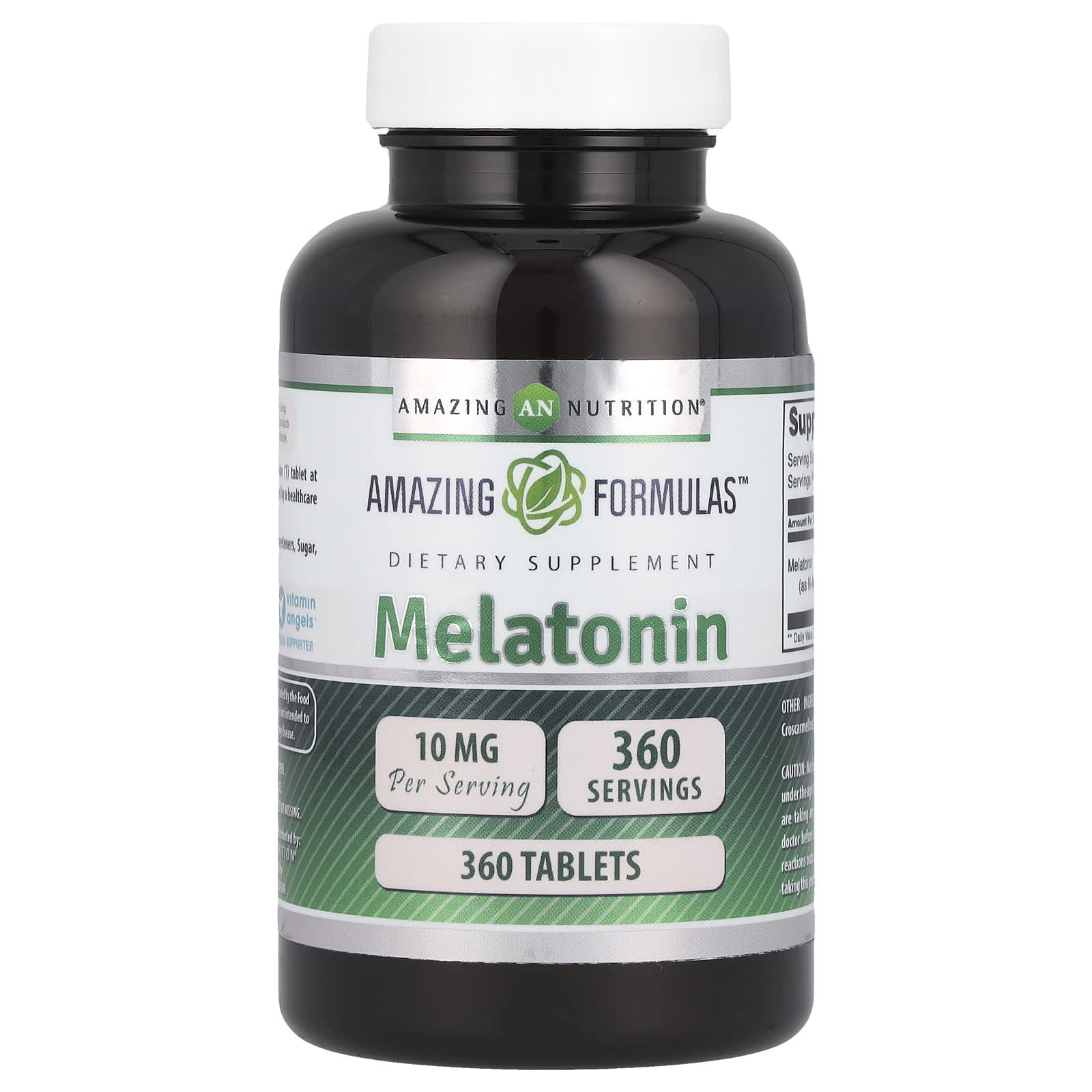 Amazing Nutrition, Мелатонин, 10 мг, 360 таблеток