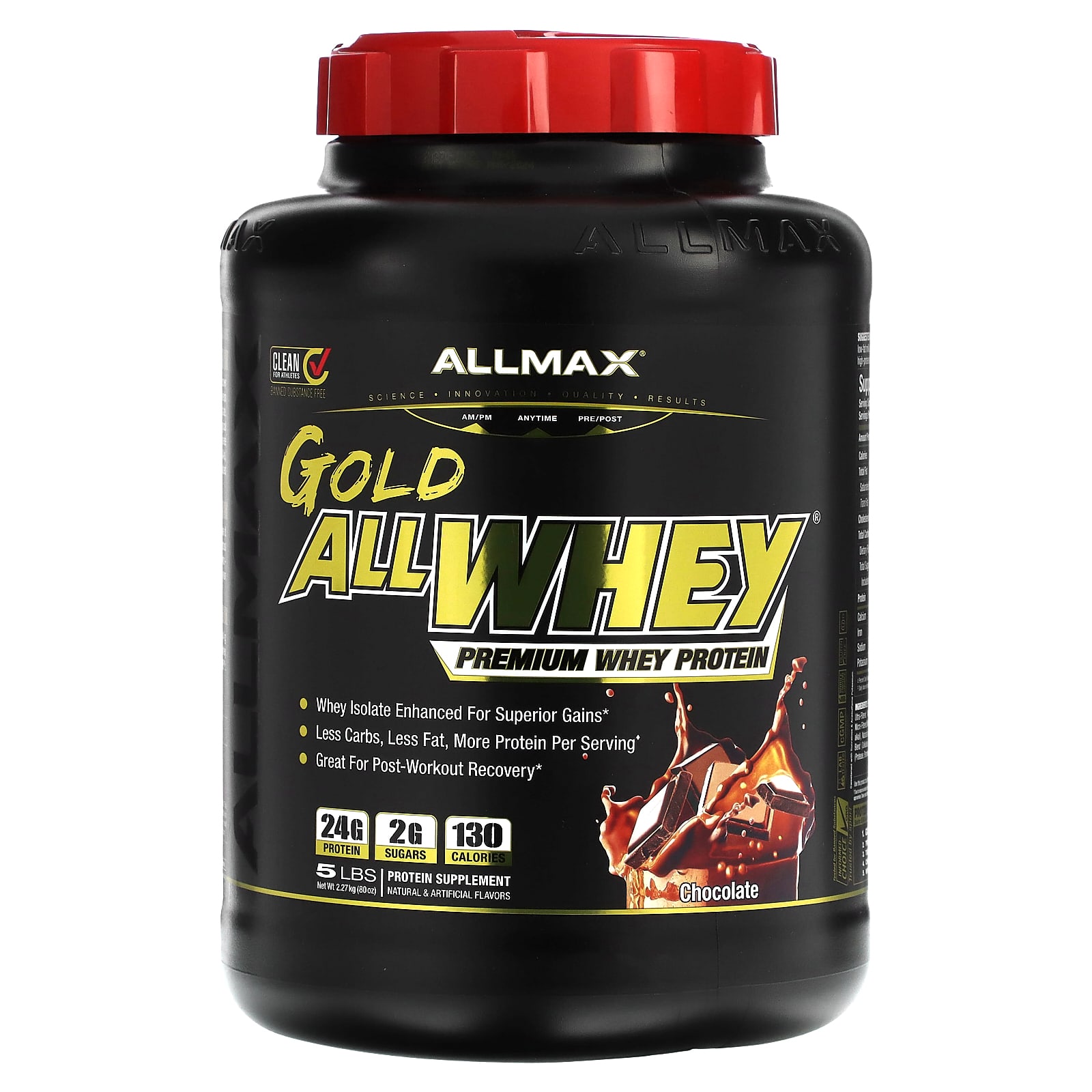 ALLMAX Gold AllWhey сывороточный протеин премиального качества шоколад 227 кг 5 фунтов 17790₽
