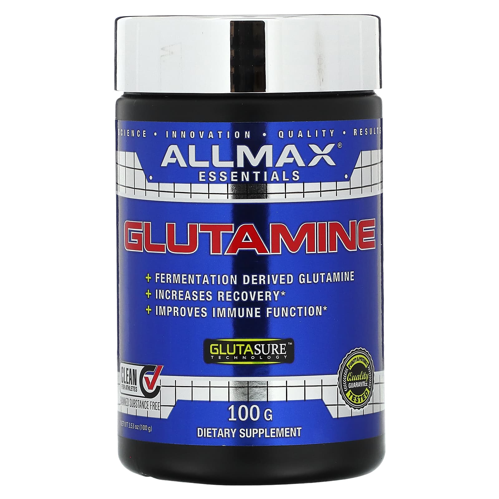 ALLMAX Essentials глютамин 100 г 353 унции 1990₽