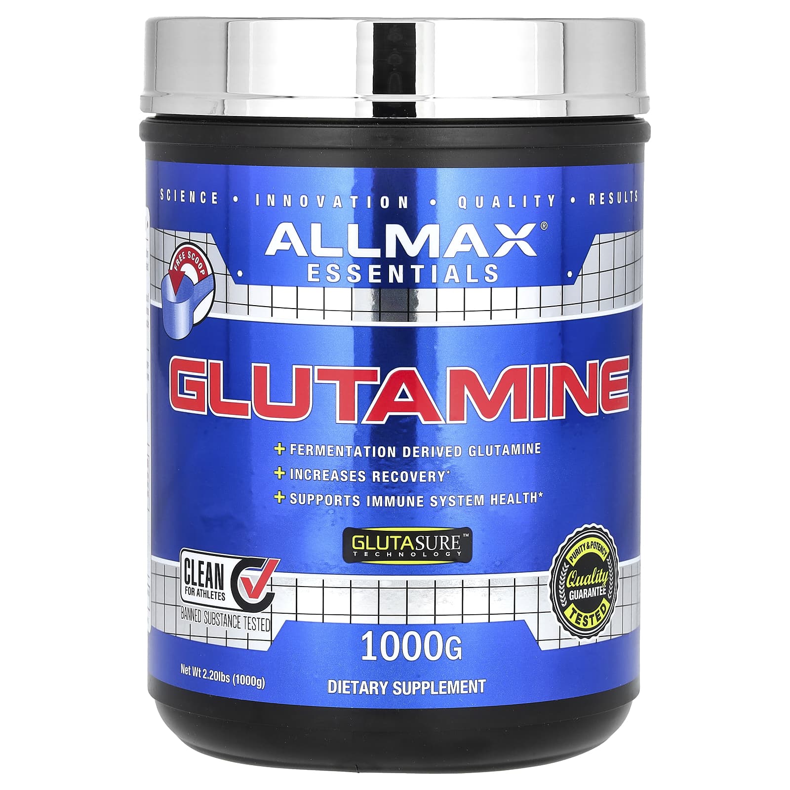 ALLMAX, Essentials, глутамин, 1000 г (2,2 фунта)