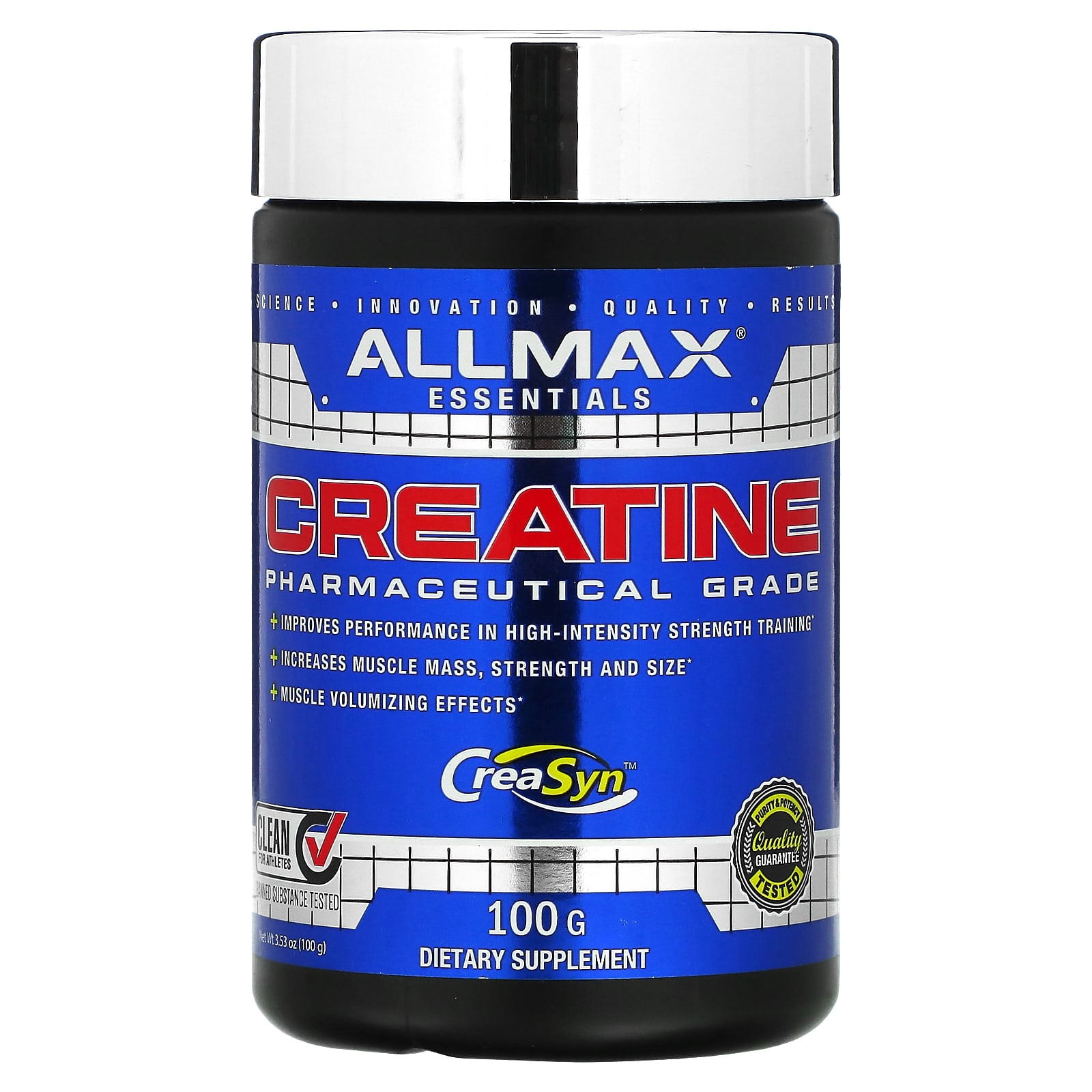 ALLMAX креатин фармацевтическая степень чистоты 100 г 353 унции 2490₽