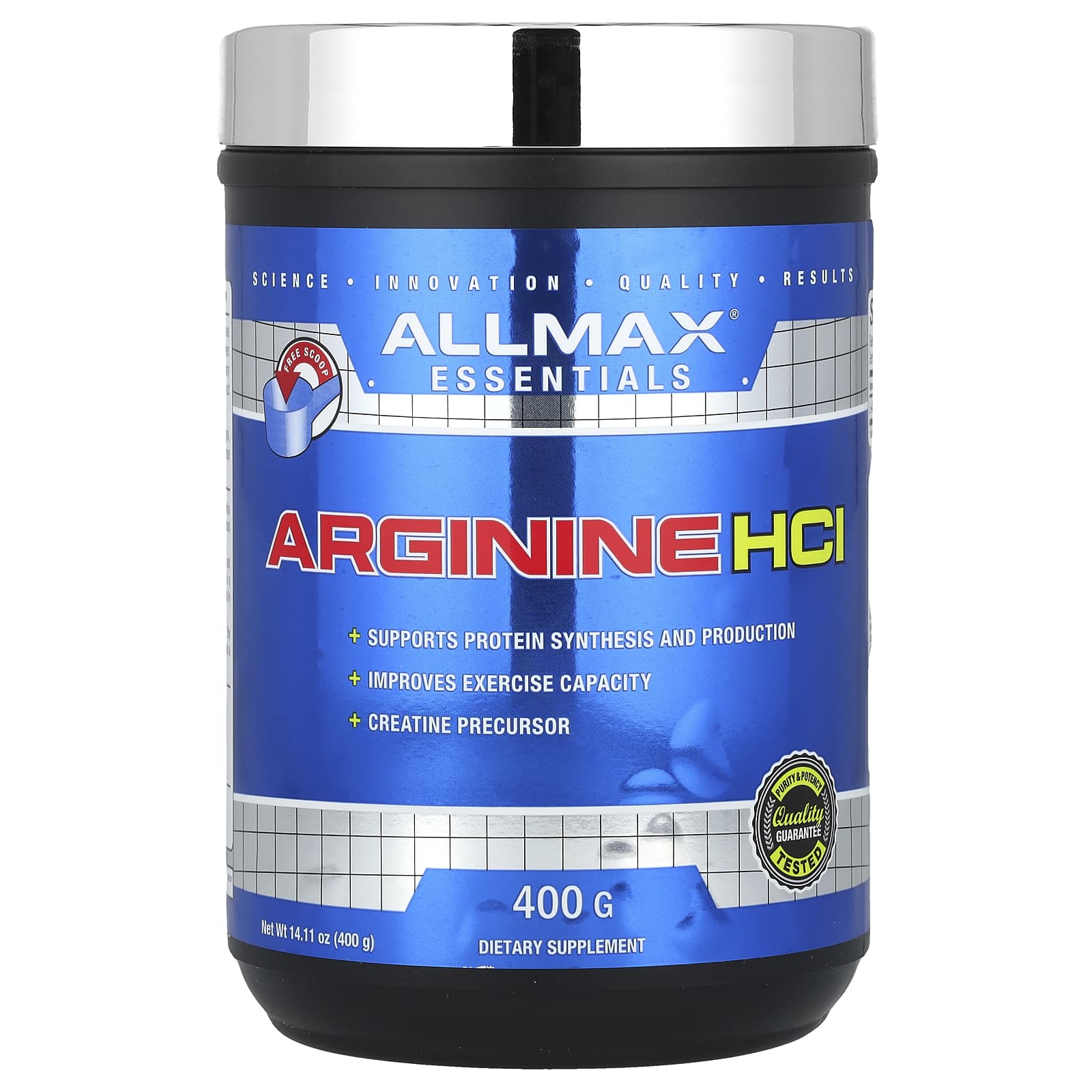 ALLMAX, Essentials, аргинин гидрохлорид, 400 г (14,11 унции)