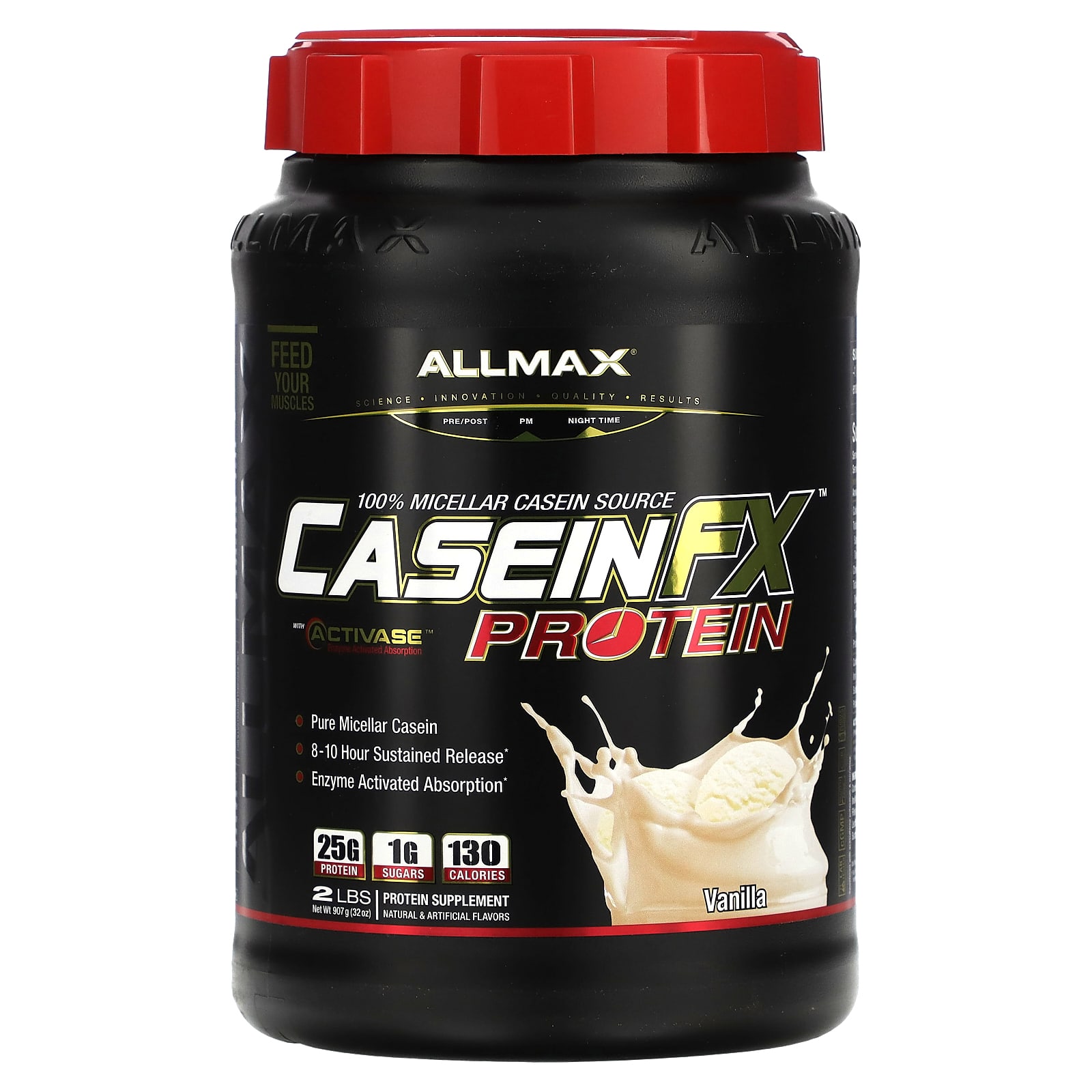 ALLMAX CaseinFX 100-ный казеиновый мицеллярный протеин ваниль 907 г 8190₽