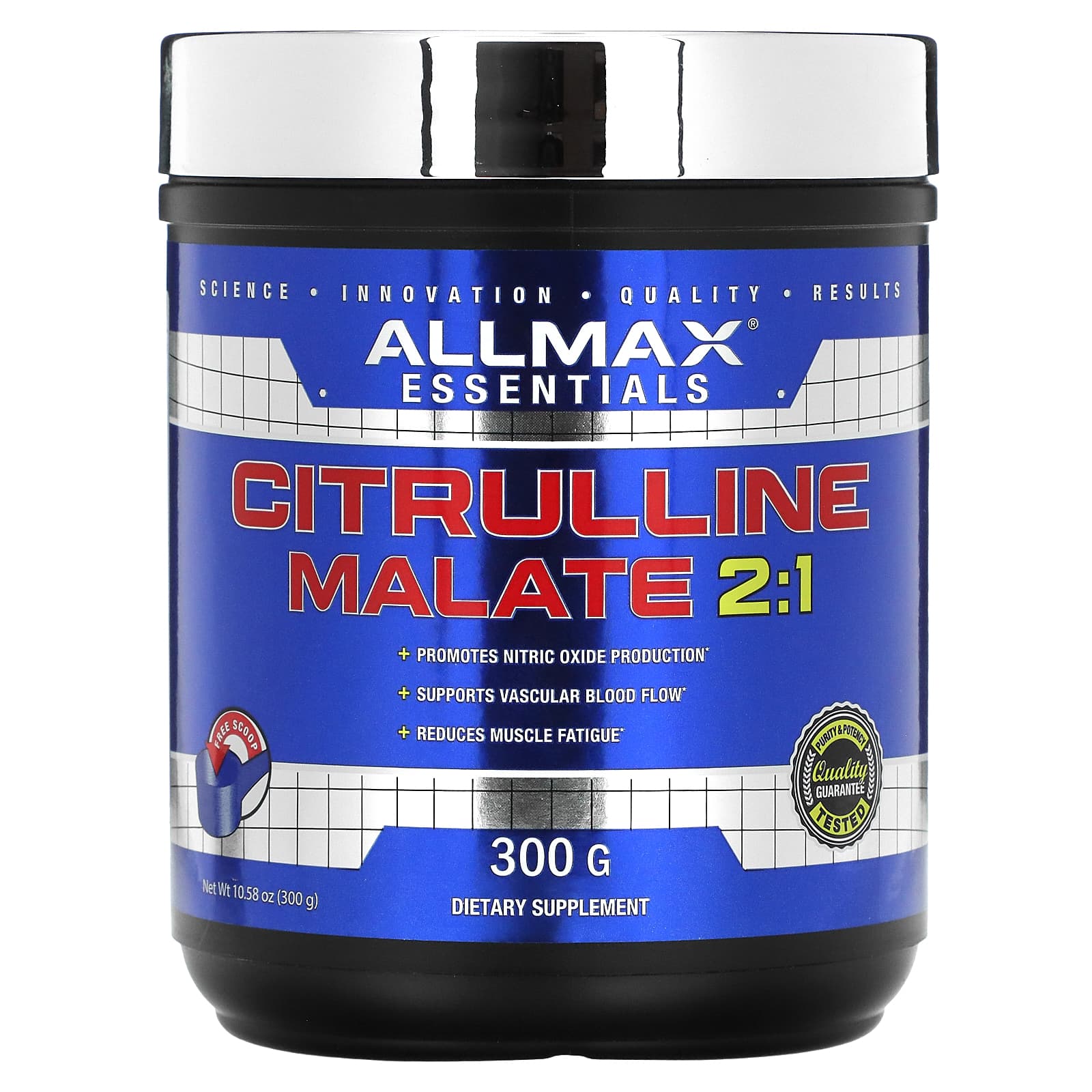 ALLMAX, Essentials, цитруллин малат 2: 1, 300 г (10,58 унции)