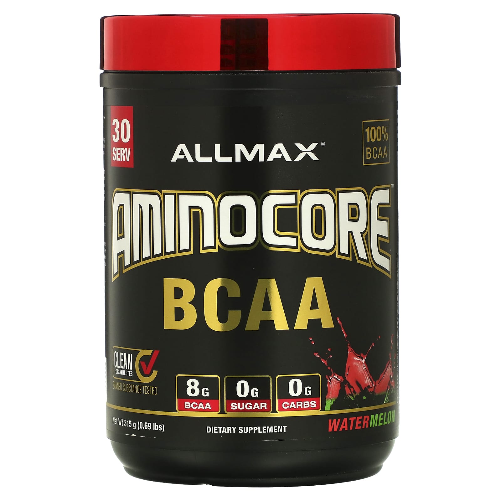 ALLMAX, AMINOCORE BCAA, Арбуз, 315 г (0,69 фунта)