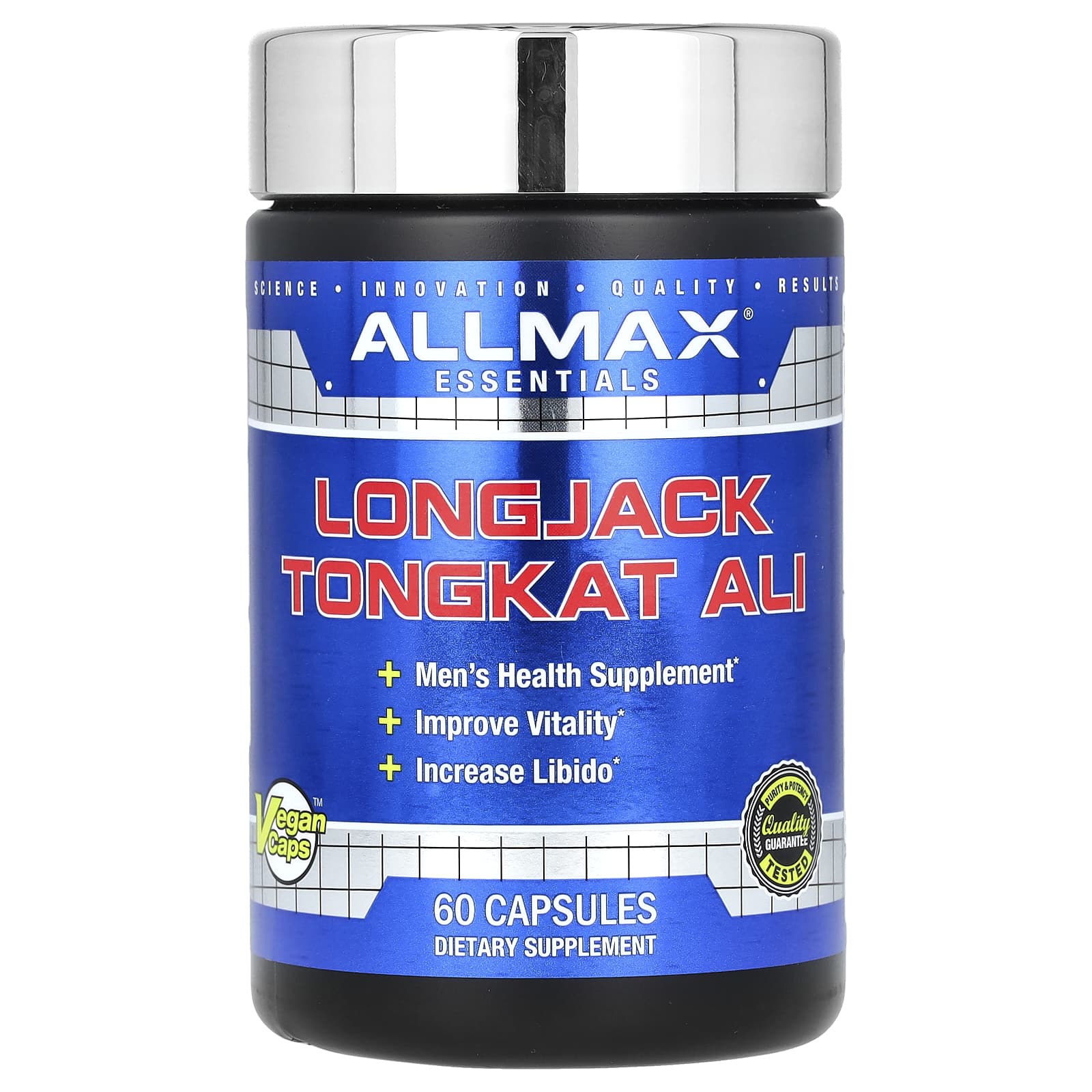 ALLMAX, Essentials, LongJack Tongkat Ali, 60 капсул