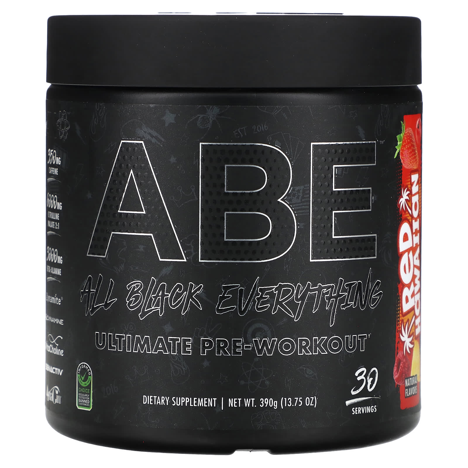 ABE Ultimate Pre-Workout предтренировочный комплекс гавайский красный 390 г 1375 унции 8790₽