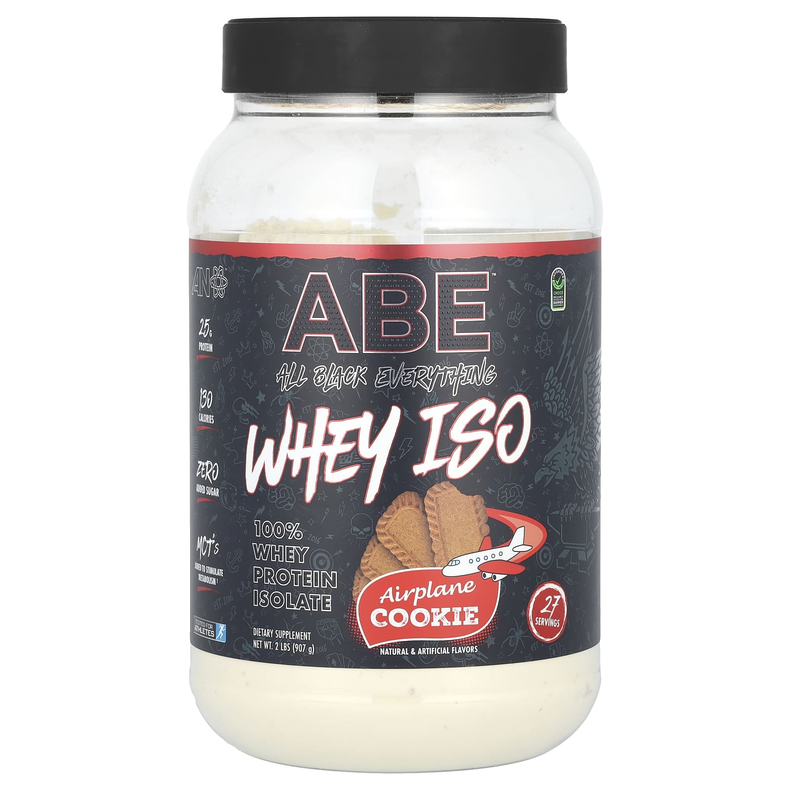 ABE Whey ISO самолетное печенье 907 г 2 фунта 9690₽