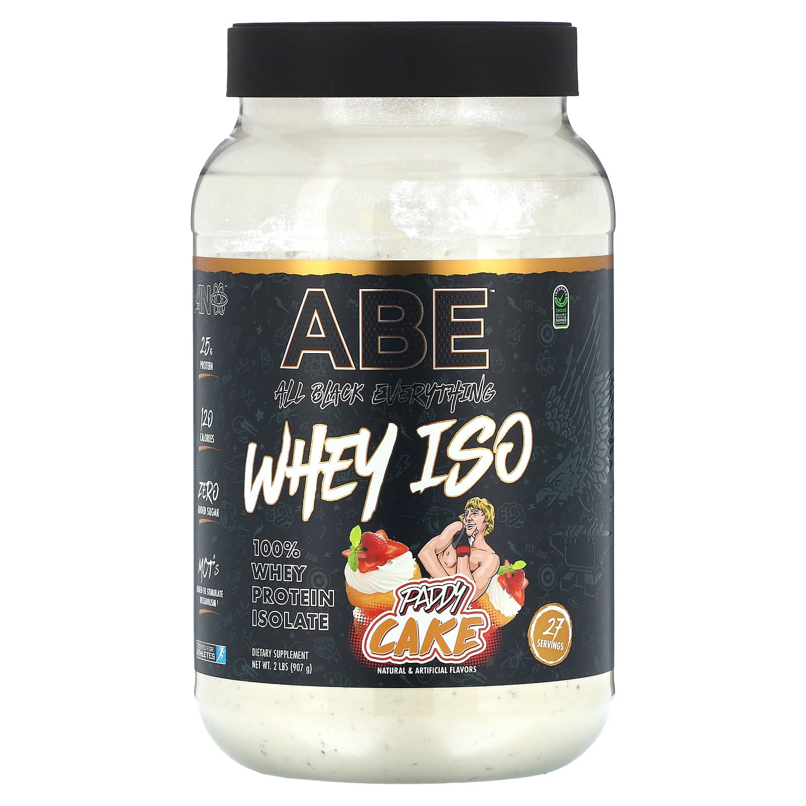 ABE Whey ISO сывороточный протеин рисовый торт 907 г 2 фунта 9690₽