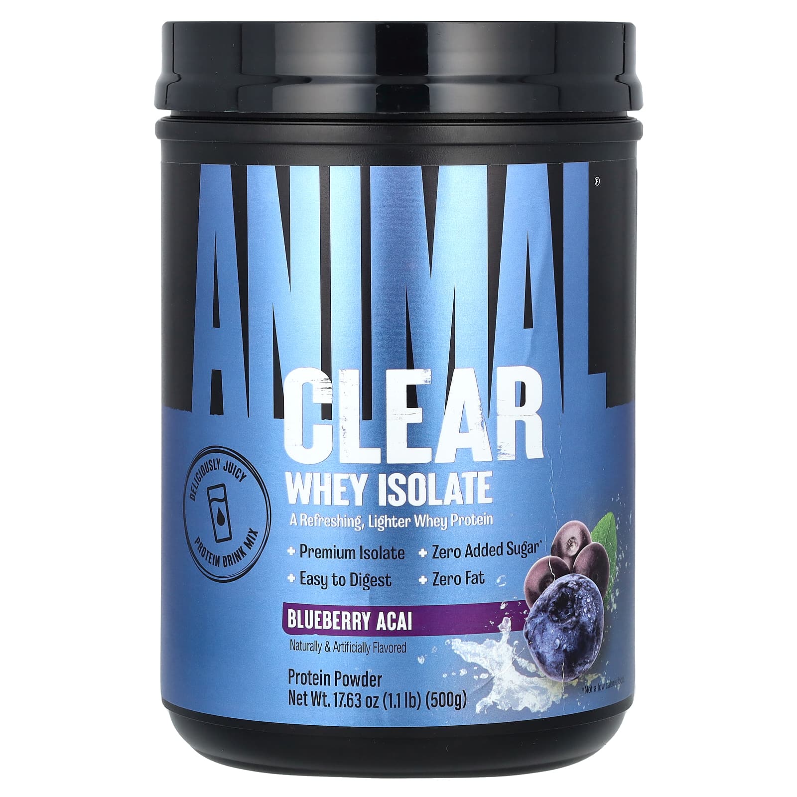 Animal Clear сывороточный изолят со вкусом голубики и асаи 500 г 11 фунта 7790₽