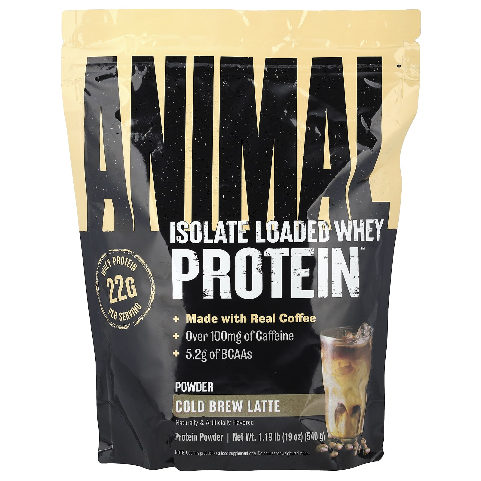 Animal Изолят порошок Whey Protein латте для холодного заваривания 540 г 119 фунта 5790₽
